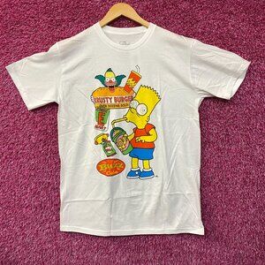 The Simpsons Bart Simpson Buzz Cola Krusty Burger Graphic T-Shirt Large